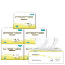 Load image into Gallery viewer, Winner Soft Dry Wipe, Made of Cotton Only, 7.87" x 7.87" 600 Count Unscented Cotton Tissues for Baby Sensitive Skin