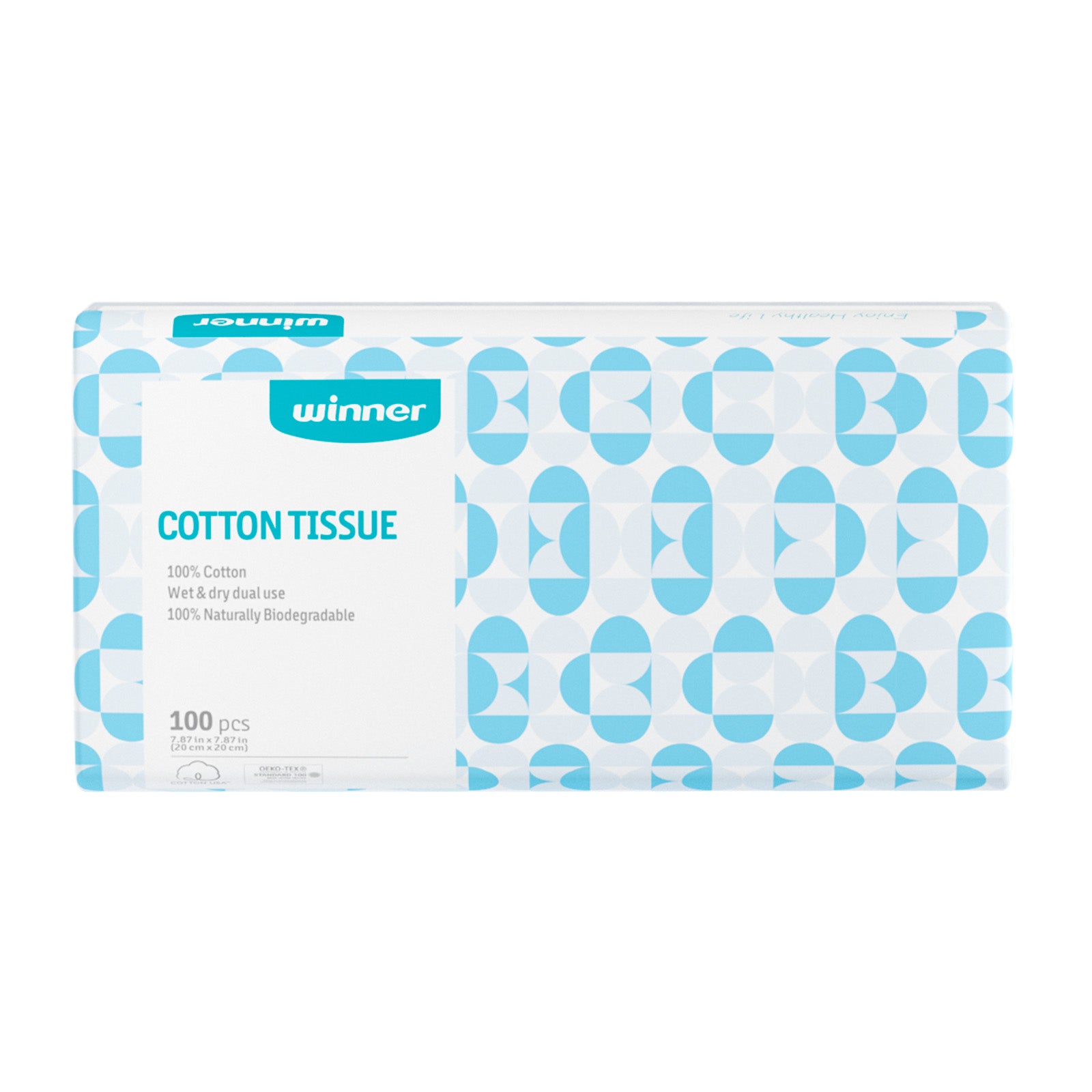Winner 100% Cotton Dry Wipes, Softness, Use for Daily Cleaning and Face Care