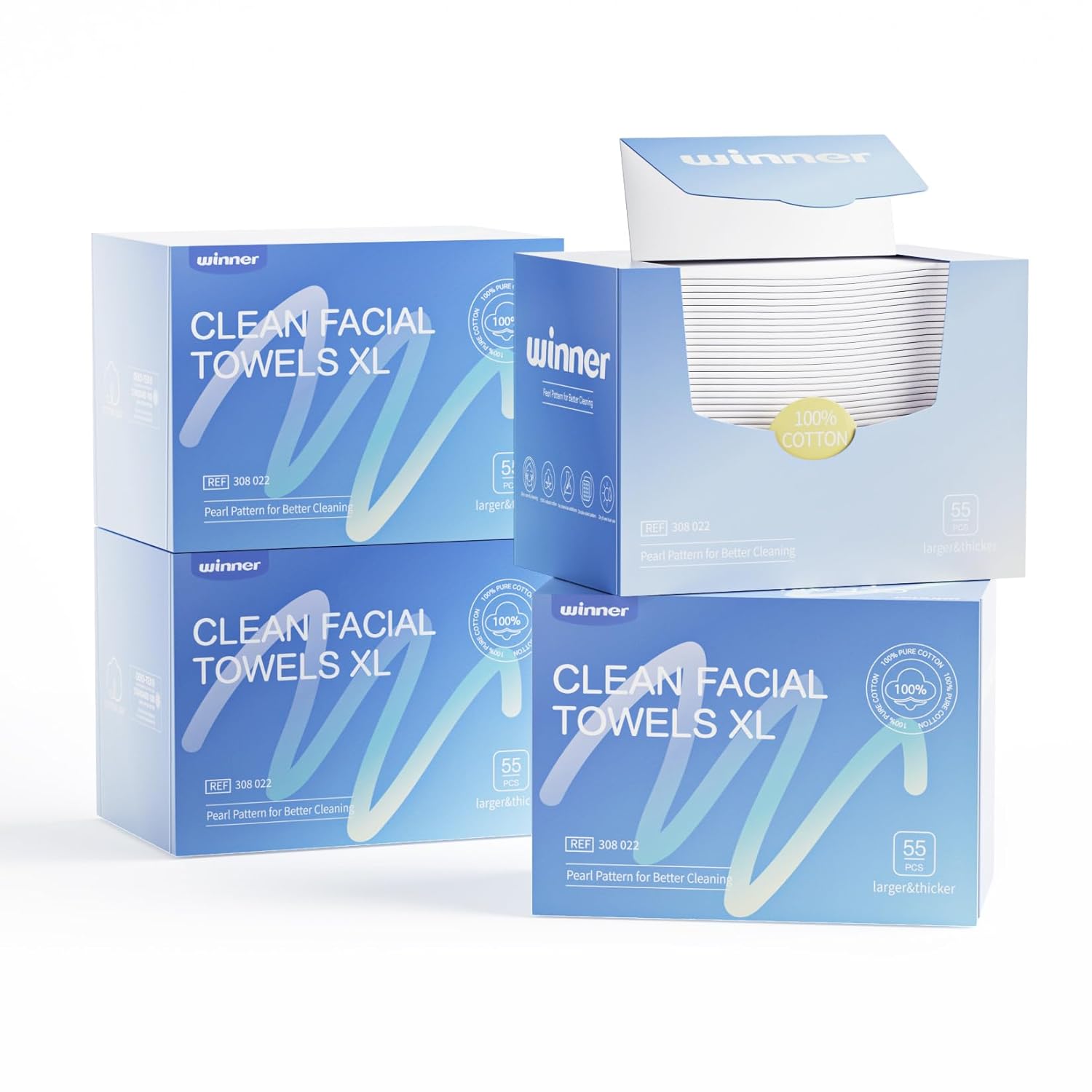 Winner Disposable Face Towel, Makeup Wipes, Skin-friendly, Larger Size, All Purpose