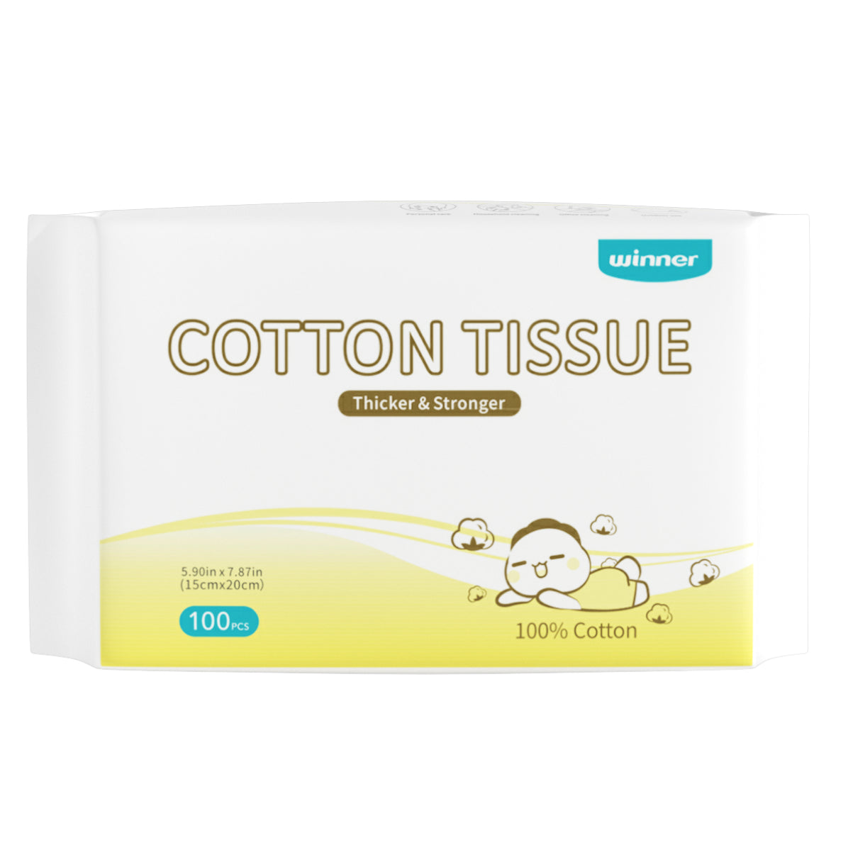 Winner Baby Wipes, Wet and Dry Use, Ultra Soft, Chemical-Free, Newborn Must Have, 600 Count
